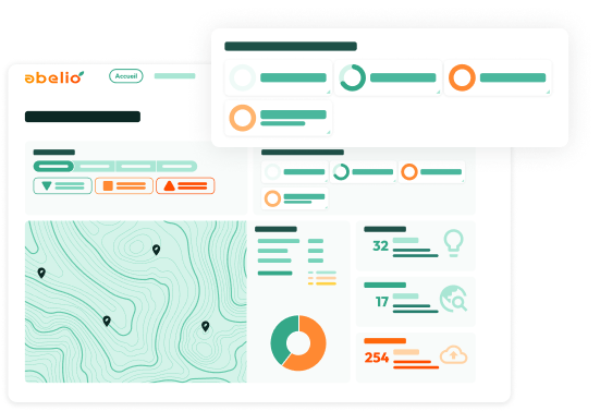Illustration de la plateforme web Abelio dans son ensemble