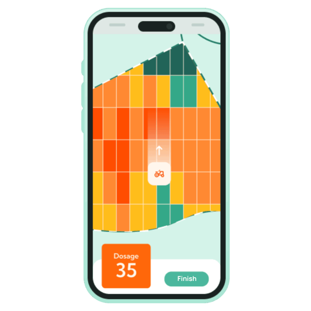 illustration of abelio's app for fertilizer modulation